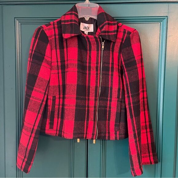 NWT Jack BB Dakota out of the woods plaid jacket sz small - Picture 7 of 9